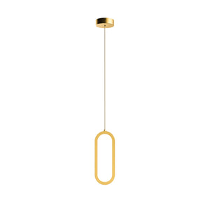 Atom Single Vertical Oblong Pendant 16''
