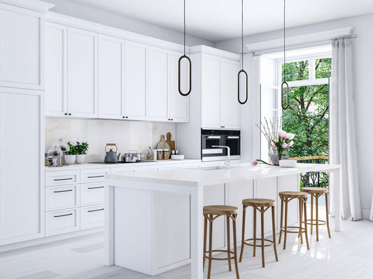 Atom Single Vertical Oblong Pendant 16''