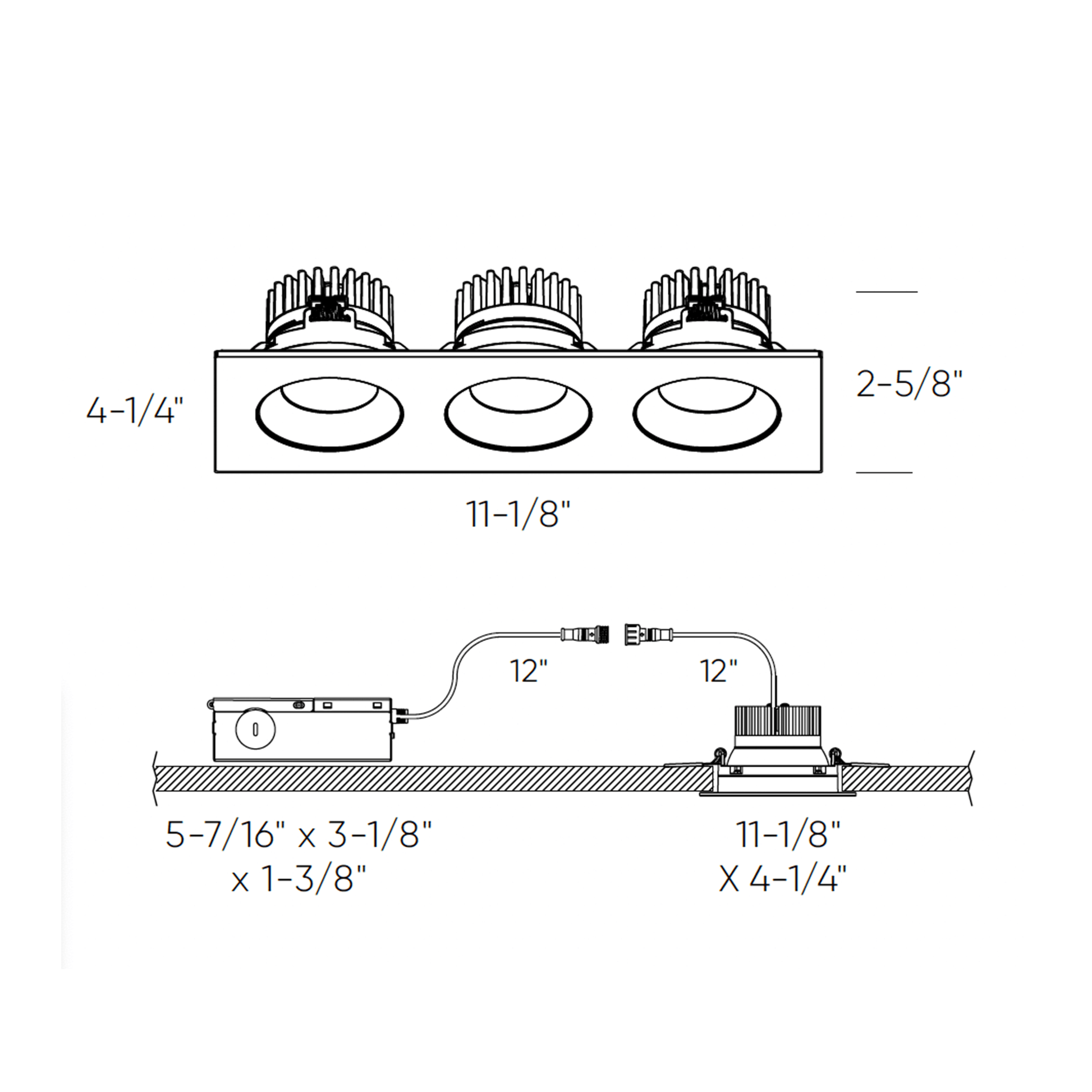 Revolve Triple GBR35 Gimbal Downlight
