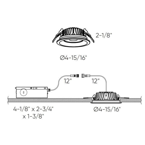 Hilux 4 Inch High Powered LED Commercial Down Light