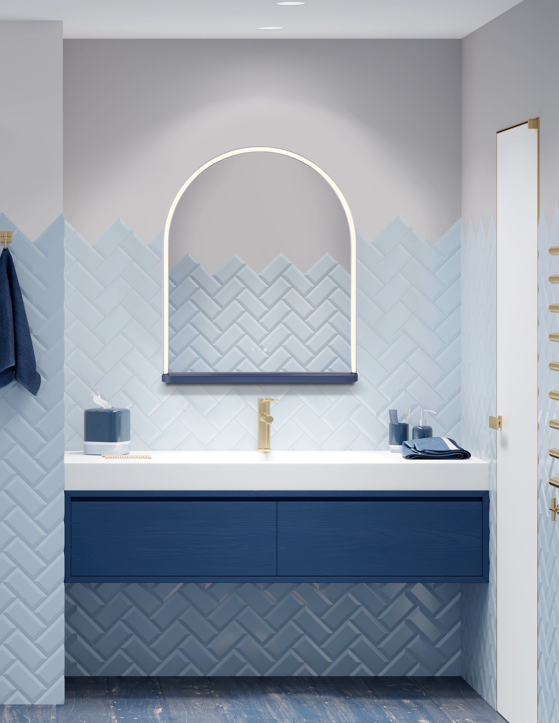 Serin, Mirror Accessory, 1" X 30"