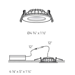 Indirect 4 Inch Round Indirect LED Recessed Light