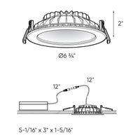 Indirect 6 Inch Round Indirect LED Recessed Light