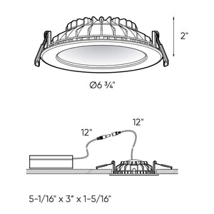 Indirect 6 Inch Round Indirect LED Recessed Light