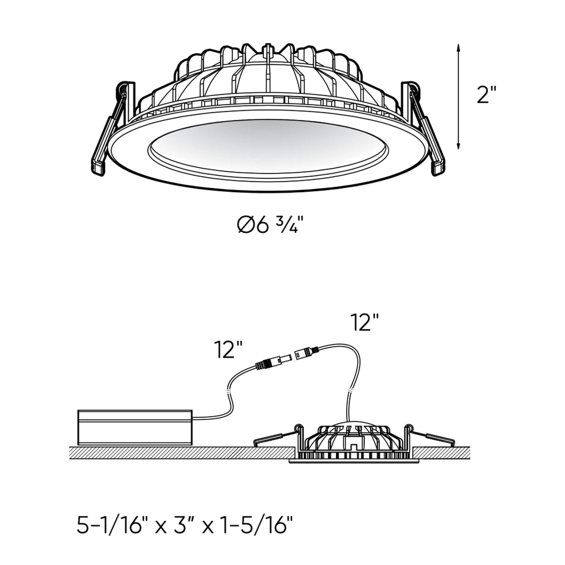 Indirect 6 Inch Round Indirect LED Recessed Light