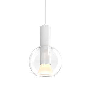 Iris 9in Blown glass pendant, zero gravity canopy, 5CCT