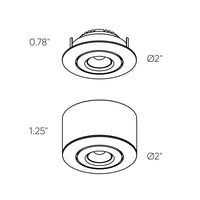 Mini-Puck 12V LED mini Gimbal Puck Light