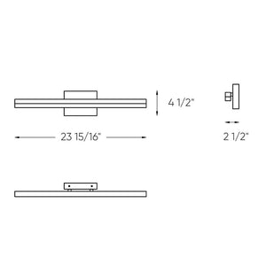 Lyra 24 Inch CCT LED Linear Vanity Light