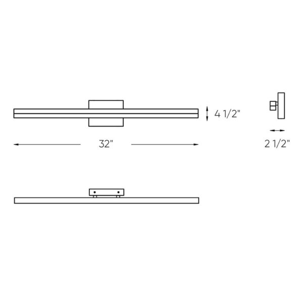 Lyra 32 Inch CCT LED Linear Vanity Light