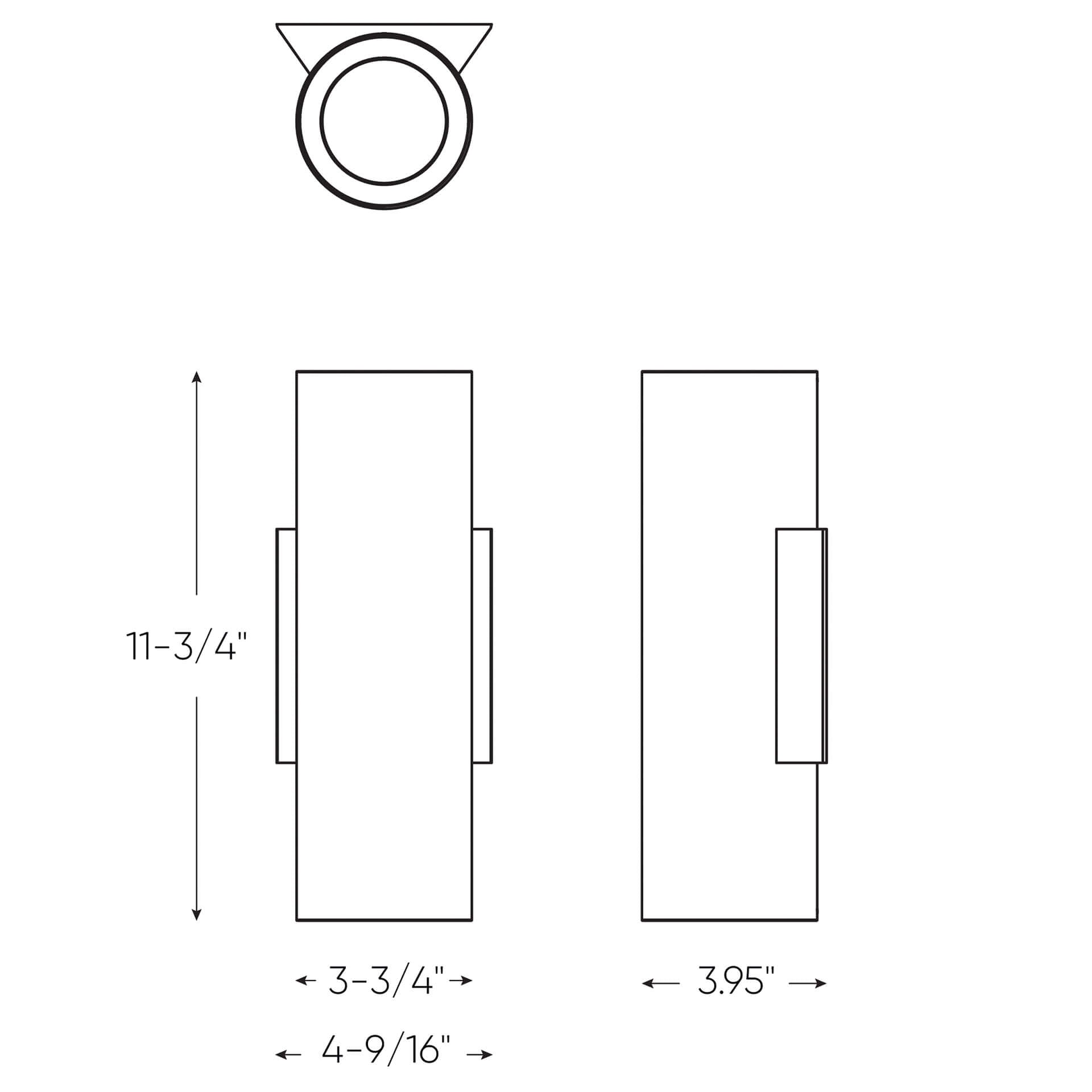 Aden 4 Inch Round Adjustable LED Cylinder Sconce