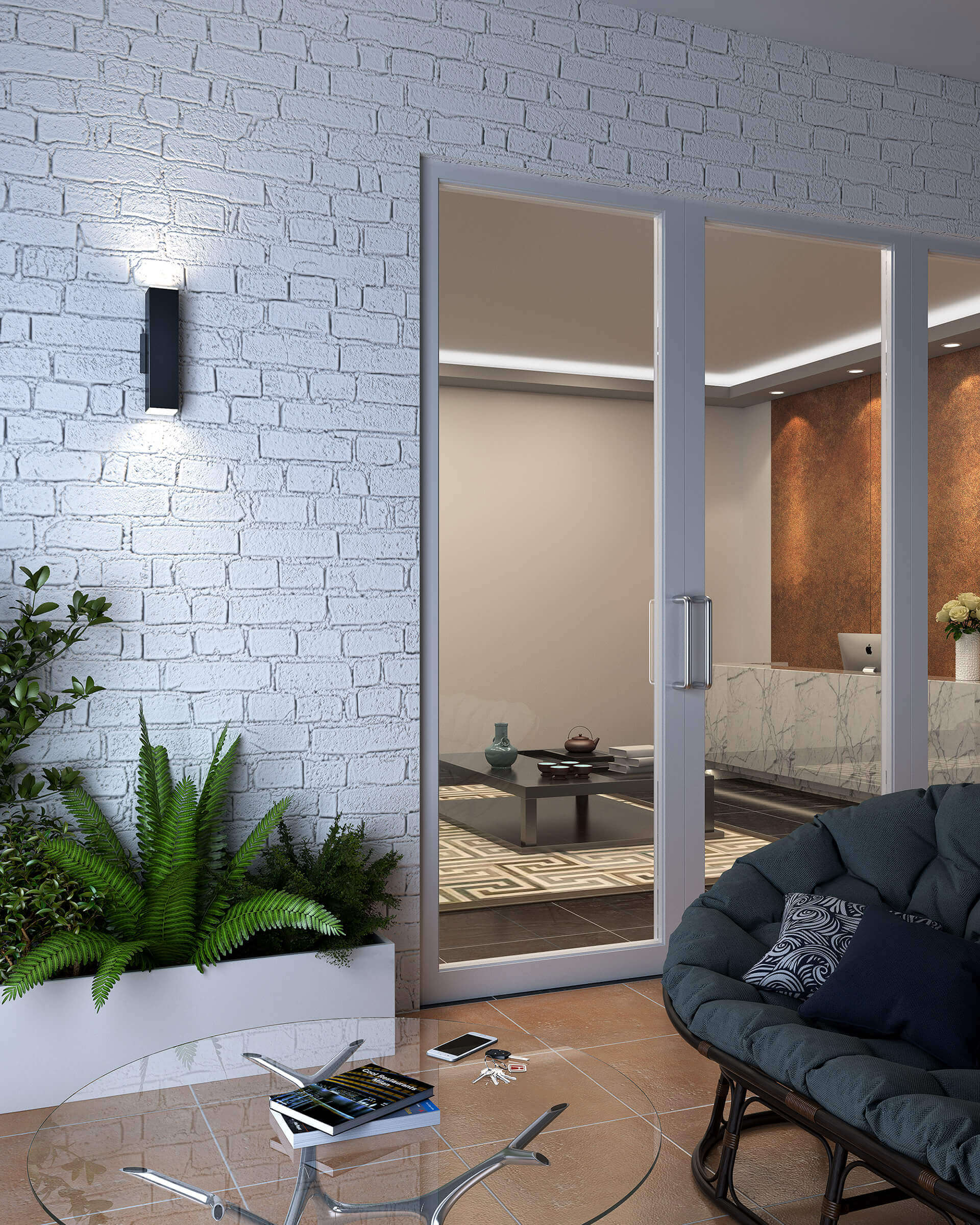 Brooklyn 4 Inch Square Adjustable LED Cylinder Sconce
