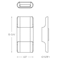Edinburgh 13 inch Open Linear LED Wall Sconce