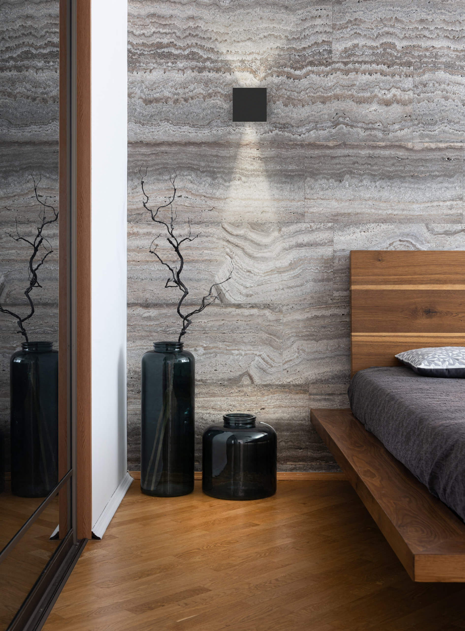 Geneva 4 Inch Square Directional Up/Down LED Wall Sconce