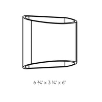 Harlow 6 Inch Oval Up/Down LED Wall Sconce