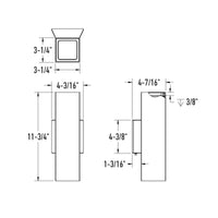 4in Square Wall Sconce