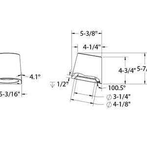 Shield 5in wall sconce with photocell