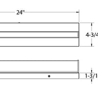 Ledge 24in Vanity linear adjustable on Octo Jbox
