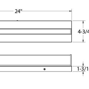 Ledge 24in Vanity linear adjustable on Octo Jbox