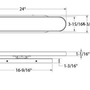 Shift 24in Vanity oblong adjustable on Octo Jbox