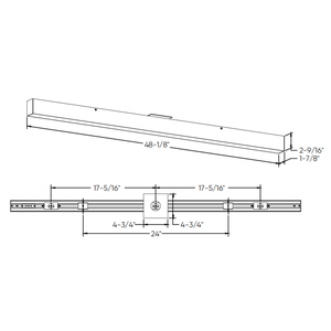 Boulevard 48in Linear Flush Mount, 5CCT