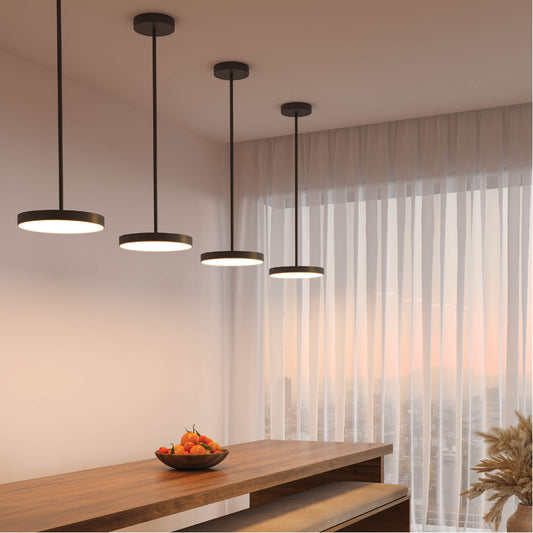 Fusion 12in trimless 2in1 with stems, 5CCT, 120-347v, 0-10v/Triac