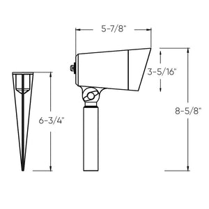 4" Landscape Spotlight