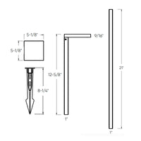 Edge Landscape Square Pathlight 5CCT