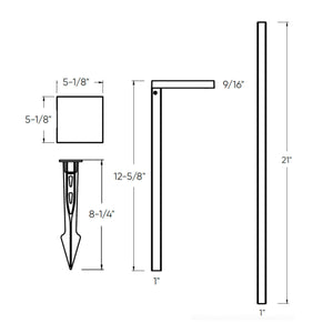 Edge Landscape Square Pathlight 5CCT