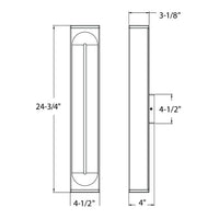 Profile LED Vertical Wall Sconce
