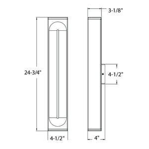Profile LED Vertical Wall Sconce