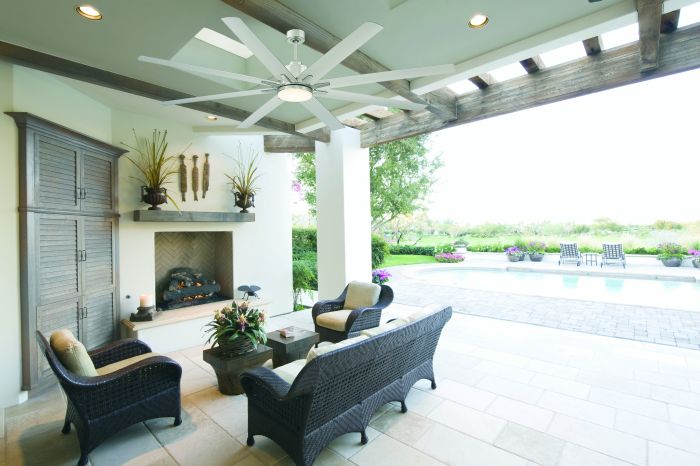 72" LED Outdoor Ceiling Fan