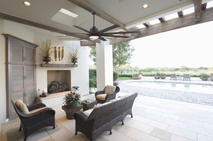 72" LED Outdoor Ceiling Fan