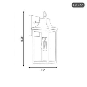 1-Light Outdoor Wall Lantern