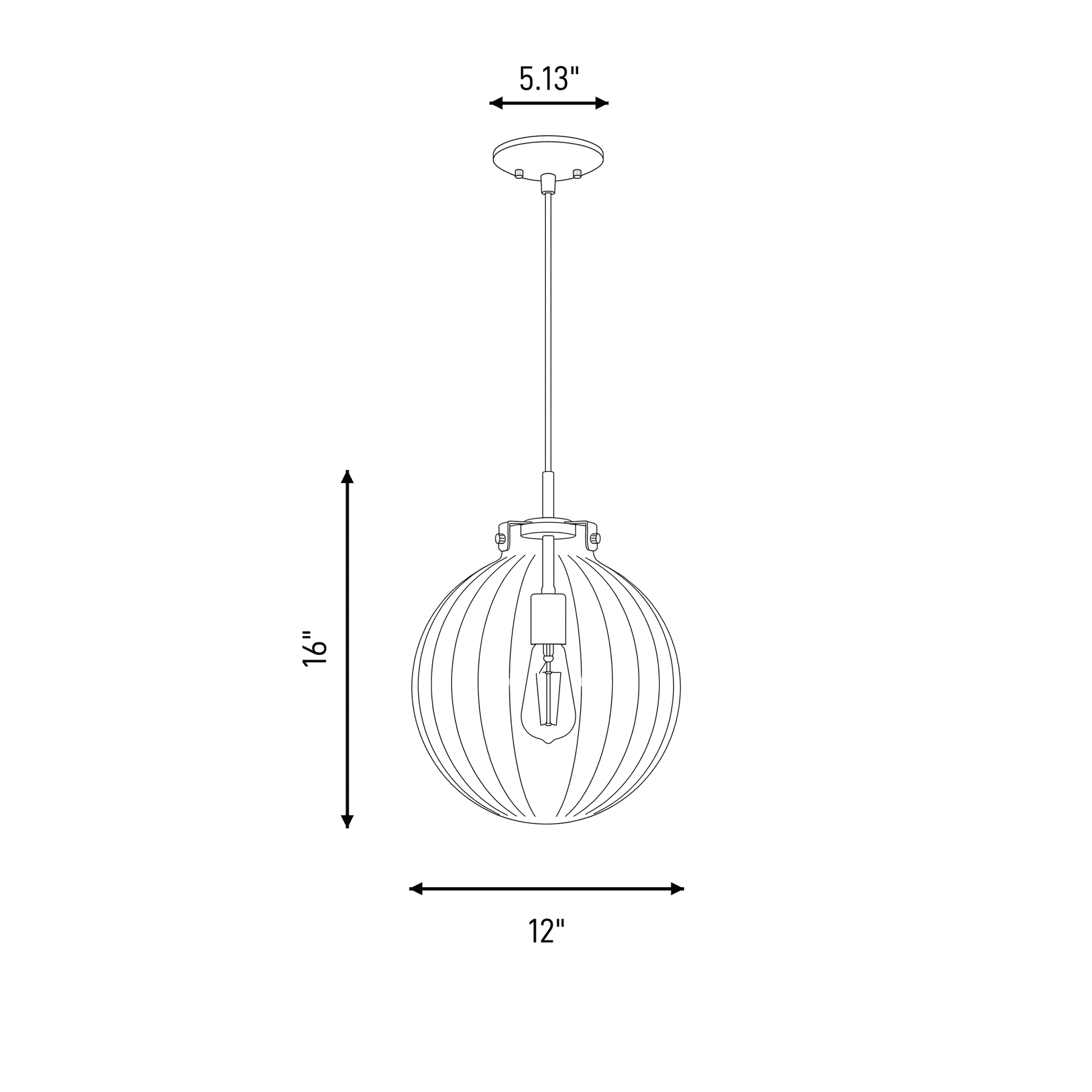 Meridian 1-Light Mini Pendant