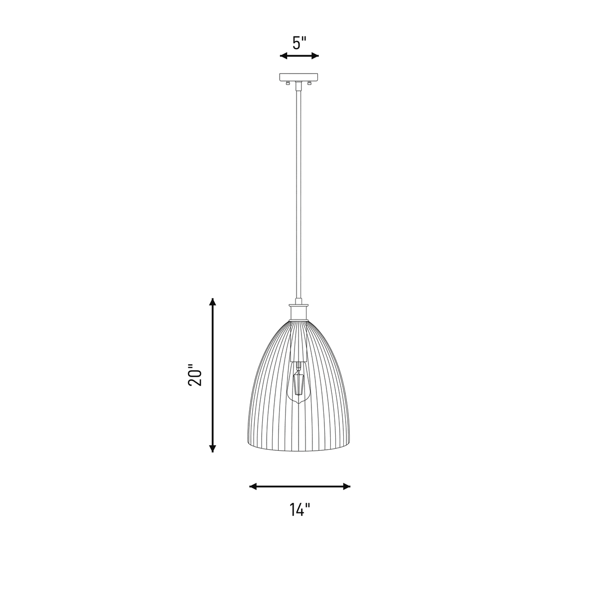 Meridian 1-Light Pendant