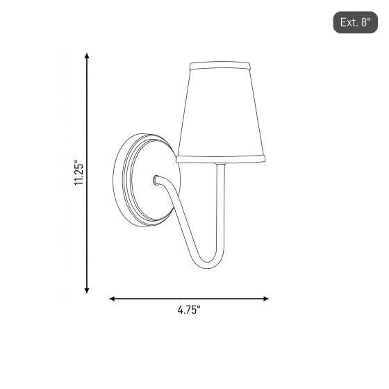 1-Light Wall Sconce