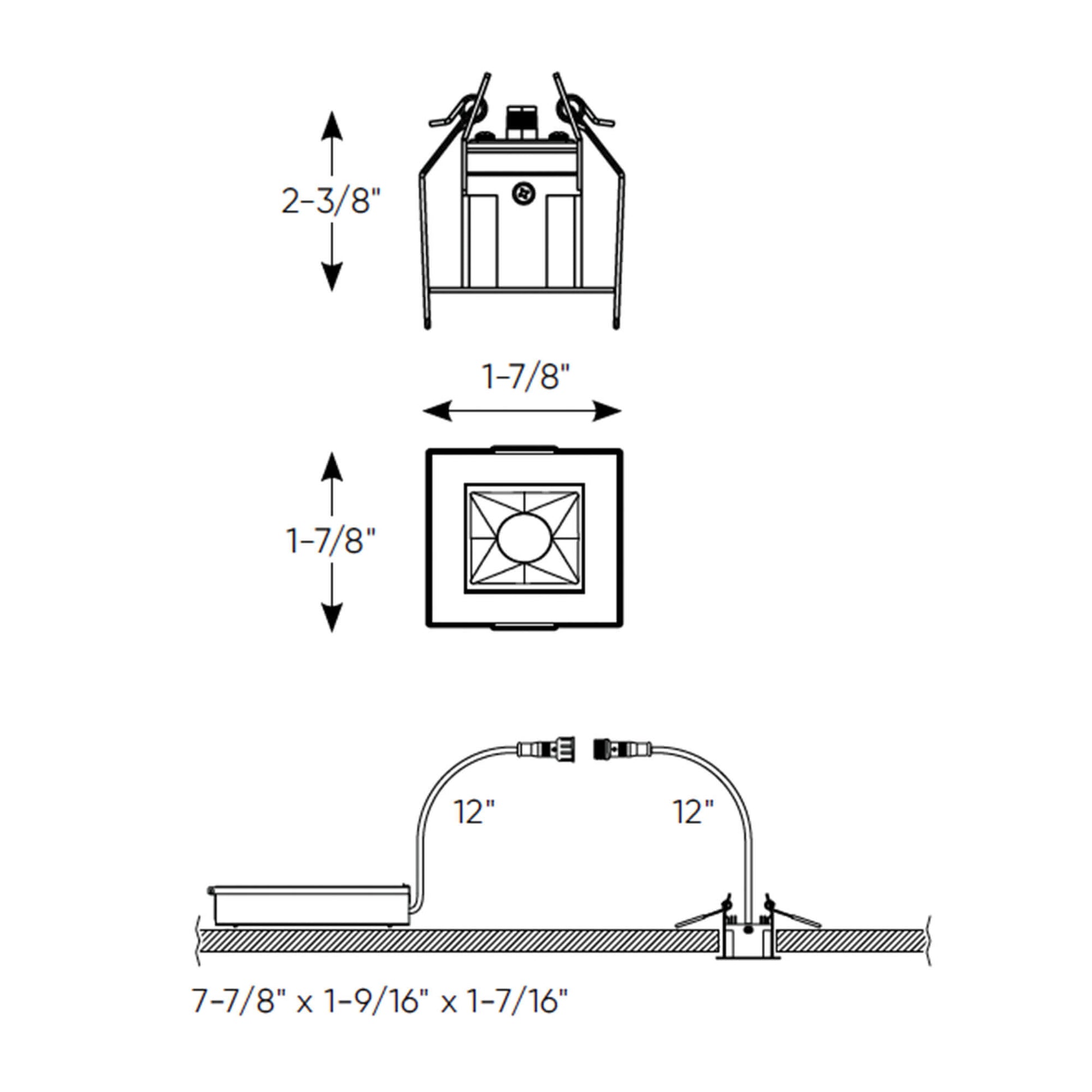 PinPoint Recessed 5CCT downlight with 1 spot light