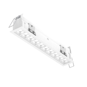 PinPoint Recessed 5CCT linear with 10 mini spot lights