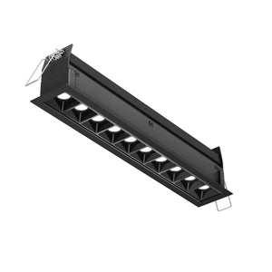 PinPoint Recessed 5CCT linear with 10 mini spot lights