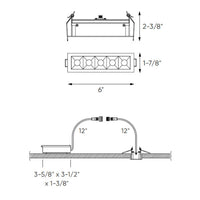 PinPoint Recessed 5CCT light with 5 mini spot light