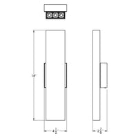PinPoint Linear LED Up/Down Wall Sconce