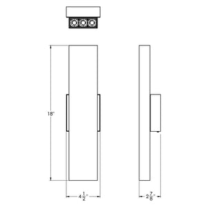 PinPoint Linear LED Up/Down Wall Sconce