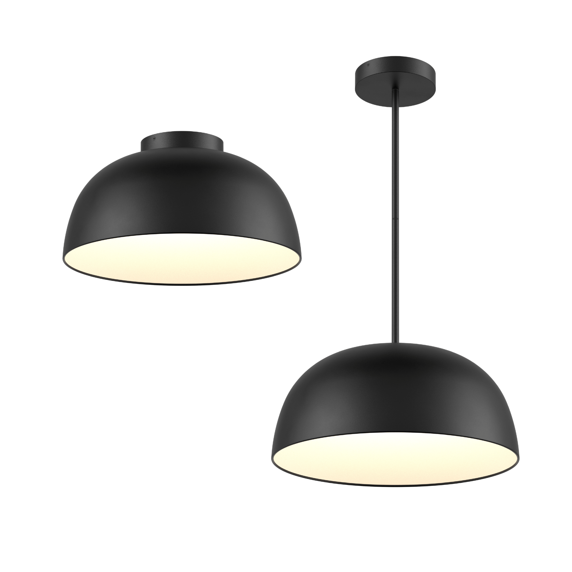 Napa 20in fixture - 2in1 Pendant and Flush mount