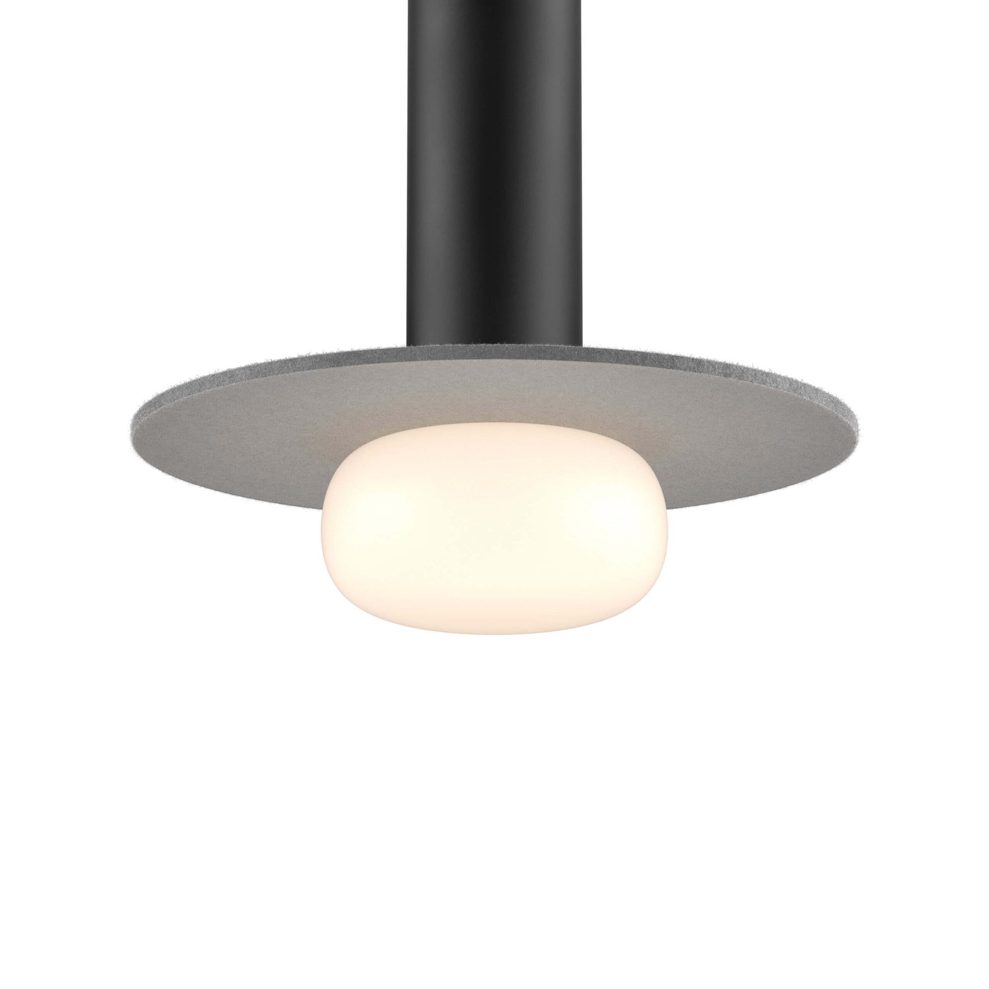 Pillar Glass ball and felt disk