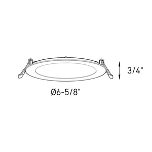 Reach 6" Round LED Panel, White