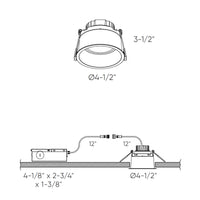 Facet 4 Inch CCT Round Indoor/Outdoor Regressed Gimbal Down Light