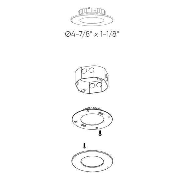 Alter Series 4 Inch Recessed Retrofit LED Light 5CCT