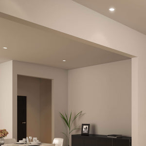 Mystique 6 Inch Round LED Recessed Panel Light with Multi Trim
