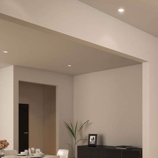 Mystique 6 Inch Round LED Recessed Panel Light with Multi Trim