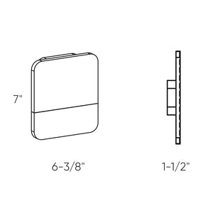 Alto Exterior LED wall mount with address numbers